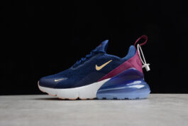AH6789-402 NIKEAIR MAX 270 BLUE VOID/CRIMSON TINT