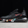 AO8050-009 NIKEAIR MAX 270 SHOES BLACK/WHITE/RED
