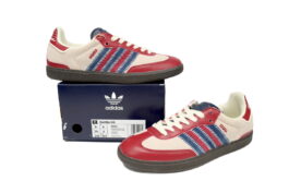 ID6023 adidas Originals Samba Vegan /OG Beige Blue Red