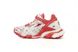 568615 W2GN3 1293 Balenciaga Track 2 Sneaker Military Black White Red