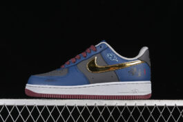 CW2288-111-AIR FORCE 1 07 LOW SUN BLUE/GREY/RED/BLACK/GOLD-WOMAN:36-39-MAN:40-45
