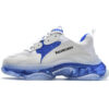 541624 W090N 9169 Balenciaga Triple S Grey Blue