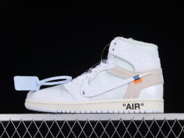 [AQ0818-100]-[OW X AIR JORDAN 1 RETRO HIGH OG 2018 WHITE/WHITE/WHITE]-[UNISEX:36-47.5]