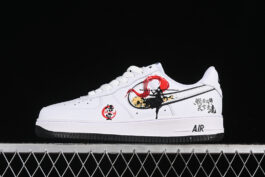 DV0788-301-AIR FORCE 1 07 LOW WU KONG WHITE/BLACK/RED-WOMAN:36-39-MAN:40-45