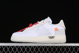AO4606-100-OFF-WHITE X AIR FORCE 1 LOW WHITE/WHITE-SAIL-WOMAN:36-39-MAN:40-45