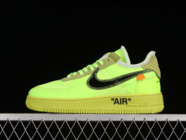 [AO4606-700]-[OFF-WHITE X AIR FORCE 1 LOW VOLT/CONE-BLACK-HYPER JADE]-[WOMAN:36-39]-[MAN:40-45]