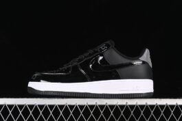 AH6827-001-AIR FORCE 1 07 LOW BLACK/REFLECT SILVER-BLACK-WOMAN:36-39-MAN:40-45
