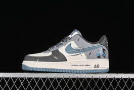 CJ0304-310-AIR FORCE 1 07 LOW GALURU WHITE/GREY/BLUE-WOMAN:36-39-MAN:40-45