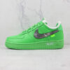 [DX1419-300]-[OFF-WHITE X AIR FORCE 1 LOW LIGHT GREEN SPARK/METALLIC SILVER]-[UNISEX:36-47.5]