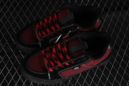 Vans Chukka Push official new black and red non-slip low-top casual skateboard shoes VN0008ZET5U