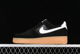 FQ8714-004-AIR FORCE 1 07 LOW BLACK/SUMMIT WHITE/GUM LIGHT BROWN-WOMAN:36-39-MAN:40-45