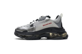 541624 W09E1 7320 Balenciaga Triple S Black Silver