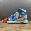 [AQ0818-148]-[OW X AIR JORDAN 1 RETRO HIGH OG UNC WHITE/DARK POWDER BLUE-CONE]-[UNISEX:36-47.5]
