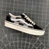 VANS Old SKool DX Anaheim glossy version large checkerboard black and gray checkerboard canvas shoes for men and women with anti-counterfeiting purple cursor