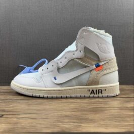 [AQ0818-100]-[OW X AIR JORDAN 1 RETRO HIGH OG 2018 WHITE/WHITE]-[WOMAN:36-39]-[MAN:40-47.5]