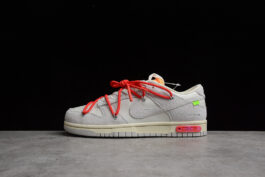 [DJ0950-103]-[OW X SB DUNK LOW LOT 40 OF 50 SAIL/NEUTRAL GREY/GLOBAL RED]-[UNISEX:36-47.5]
