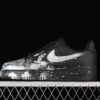 CW2288-012-AIR FORCE 1 07 LOW SILVER/BLACK-WOMAN:36-39-MAN:40-45