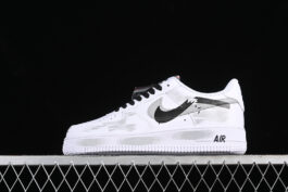 CW2288-111-AIR FORCE 1 07 LOW WHITE/GREY/BLACK-WOMAN:36-39-MAN:40-45