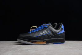 [DJ4375-004]-[OW X AIR JORDAN 2 RETRO LOW SP BLACK/VARSITY ROYAL]-[MAN:39-45]
