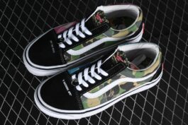 Bape x Vans Old Skool Ape Head Joint Low-top Casual Sneakers VN000E6VE36