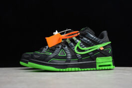 [CU6015-001]-[OW X AIR RUBBER DUNK BLACK/WHITE-GREEN STRIKE]-[WOMAN:36-39]-[MAN:40-47]