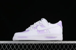 ZH0316-028-AIR FORCE 1 07 LOW WHITE/PURPLE-WOMAN:36-39-MAN:40-45