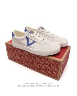 Vans Sport series retro low-top vulcanized skateboard shoes "suede old ink splash small wave LOGO" XCKW0716