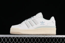 [IG3973]-[FORUM 84 LOW BOLD STRIPES CLOUD WHITE/CRYSTAL JADE/WONDER SILVER]-[UNISEX:36-45]