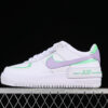 CU8591-103-AIR FORCE 1 SHADOW WHITE/INFINITE LILAC/FOOTBALL GREY-WOMAN:35.5-40