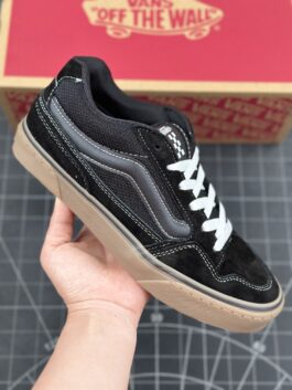 Vans Vans official Caldrone black fat shoes American retro sneakers black and brown retro classic