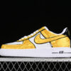 CW2288-202-AIR FORCE 1 07 LOW DIY WHITE/GOLD/BLACK-WOMAN:36-39-MAN:40-45