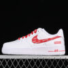 CU9225-010-SUPREME AIR FORCE 1 07 LOW WHITE/RED-WOMAN:36-39-MAN:40-45