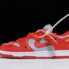[CT0856-600]-[PLUS OFF-WHITE X DUNK LOW UNIVERSITY RED/WOLF GREY]-[UNISEX:36-46]