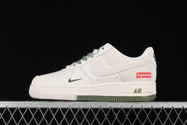 BB7577-213-AIR FORCE 1 07 LOW SUPREME WHITE/GREEN-WOMAN:36-39-MAN:40-45