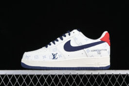 CW2288-111-AIR FORCE 1 07 LOW WHITE/RED/BLUE-WOMAN:36-39-MAN:40-45