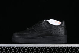 HF8189-001-AIR FORCE 1 07 LOW BLACK/GAME ROYAL/BLACK-WOMAN:36-39-MAN:40-45