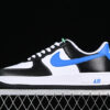FN8008-001-AIR FORCE 1 07 LOW BLACK/WHITE/LIGHT PHOTO BLUE-WOMAN:36-39-MAN:40-45