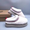 UGG sheep fur integrated snow boots 3976 thick sole ethnic style Teddy roll women's bean shoes Teddy brown white black 35-40 size