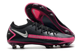 Nike Phantom GT Black Pink Waterproof Full Knitted Original Bottom FG Football Shoes Nike Phantom GT Elite FG39-45