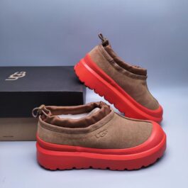 UGG sheep fur integrated snow boots 4096 red one foot casual trendy style in stock size 35-40