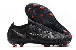 Nike Phantom GT2 Low-top Waterproof Black and Silver Fully Knitted FG Football Shoes Nike Phantom GT2 Elite FG39-45