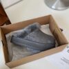 UGG sheepskin fur integrated snow boots 2550 gray thick sole casual slippers in stock 36-40 sizes