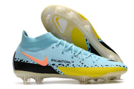 Nike Phantom GT2 High Top Moon Yellow Waterproof Full Knitted FG Football Shoes Nike Phantom GT2 Dynamic Fit Elite FG39-45