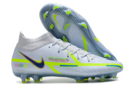 Nike Phantom GT2 High Top White Green Waterproof Full Knitted FG Football Shoes Nike Phantom GT2 Dynamic Fit Elite FG39-45