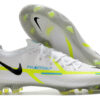 Nike Low cut Phantom GT2 Waterproof White Green Full Knitted FG Football Shoes Nike Phantom GT2 Elite FG39-45