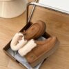 UGG sheep fur integrated snow boots 2551 square grams thick soled zipper short boots