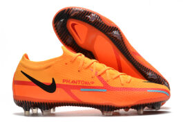 Nike Low cut Phantom GT2 Waterproof Orange Full Knitted FG Football Shoes Nike Phantom GT2 Elite FG39-45