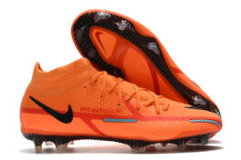 Nike Phantom GT2 High Top Orange Waterproof Full Knitted FG Football Shoes Nike Phantom GT2 Dynamic Fit Elite FG39-45