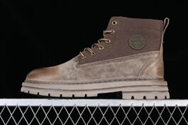 [TB23066]-[TIMBERLAND OUTDOOR HIGH-TOP CASUAL RHUBARB BOOTS COFFEE-BROWN]-[MAN:39-44]