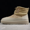 UGG sheep fur integrated snow boots 0849 sand dune color waterproof lace up warm shoes for men and women